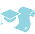 EIFA A light blue graduation cap with a tassel sits next to a rolled diploma tied with a ribbon, symbolizing academic achievement and bilingual education in London schools.